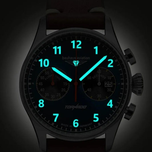 Bauhaus 2772-3 Aviation Tornado Chronograph Fliegeruhr