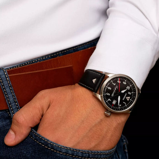 Junkers Flieger Hugo GMT 958.04.02 42mm