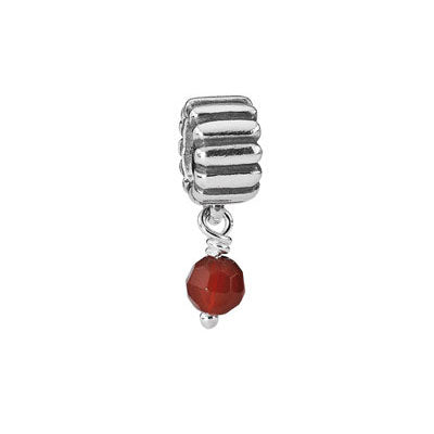Pandora Geburtsstein Sterling Silber Karneol 790166K