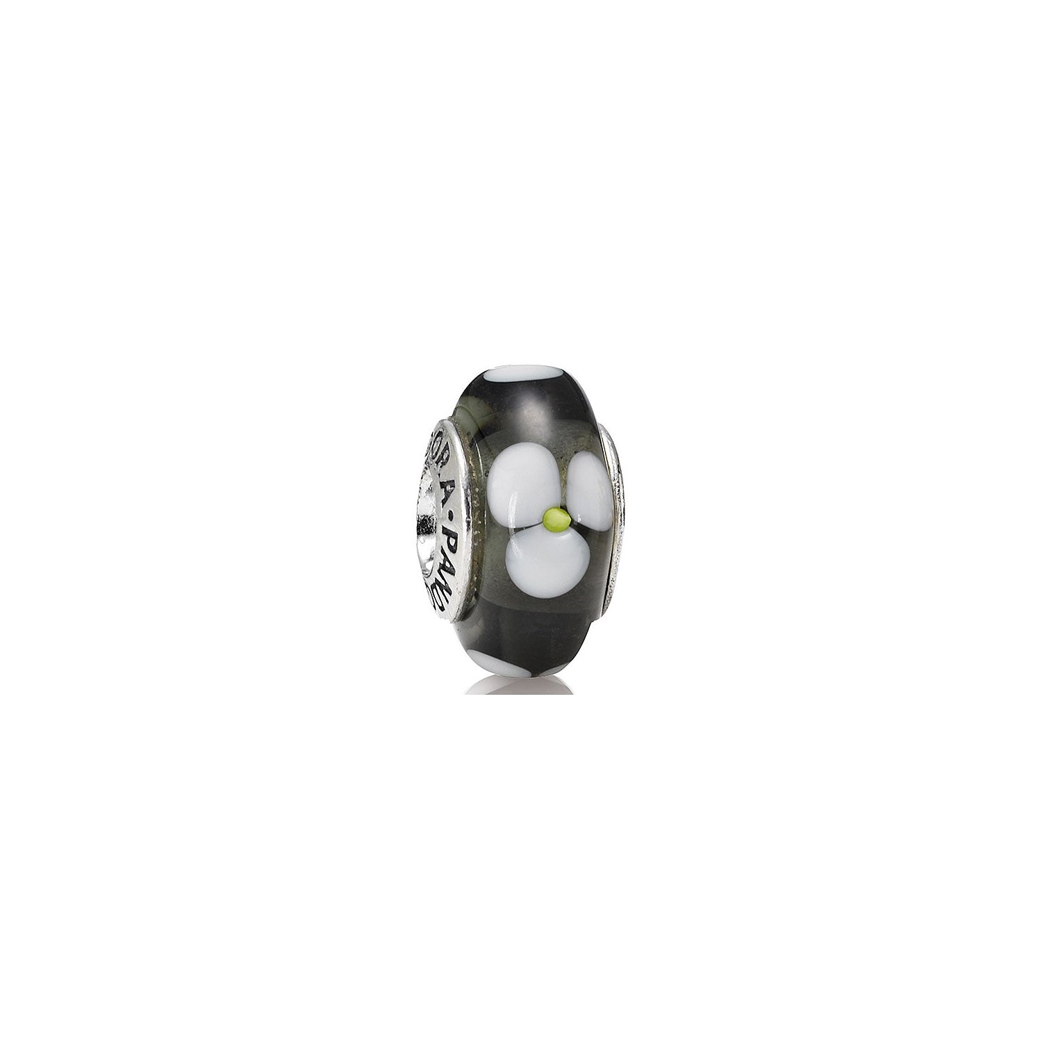 Pandora Muranoglas Charm braun Blumen 790604