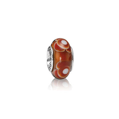 Pandora Muranoglas Charm Blumen Rot 790646