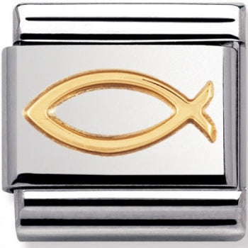 Nomination Classic Gold Christlicher Fisch 030105 08
