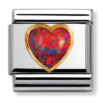 Nomination Classic Herz Opal Rot 030501 08