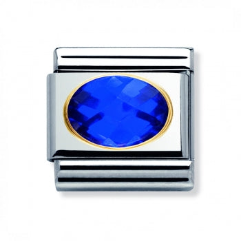 Nomination Classic Zirkonia FACETTIERT blau 030601 007