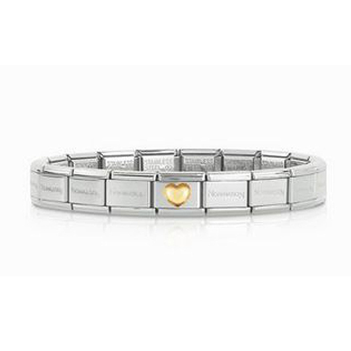 Nomination Classic Starterset Herz Relief in Gold