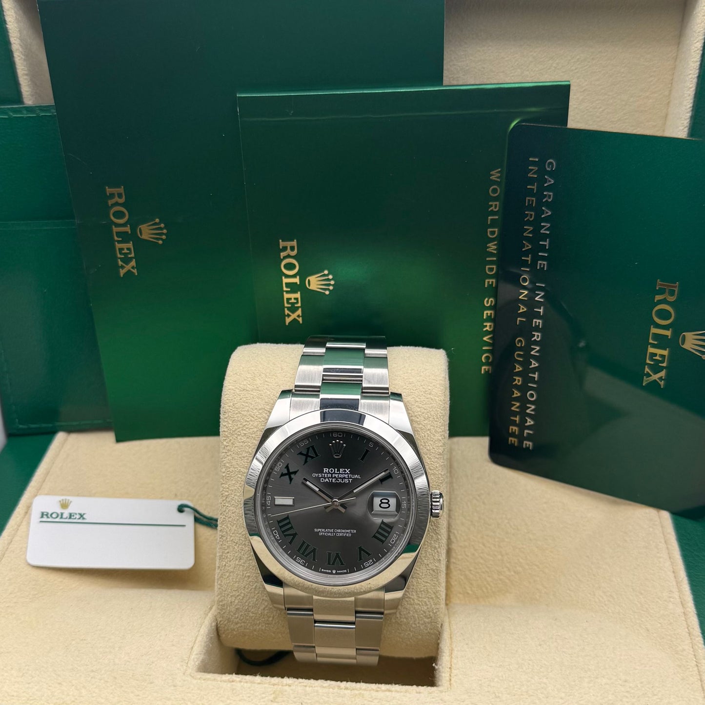 ROLEX Datejust 41mm Wimbledon 126300