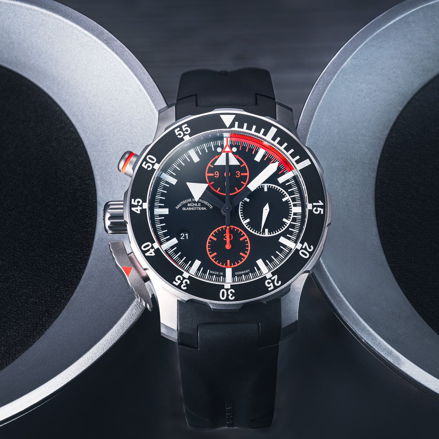 Mühle Glashütte/Sa. S.A.R. Flieger Chronograph M1-41-33-KB