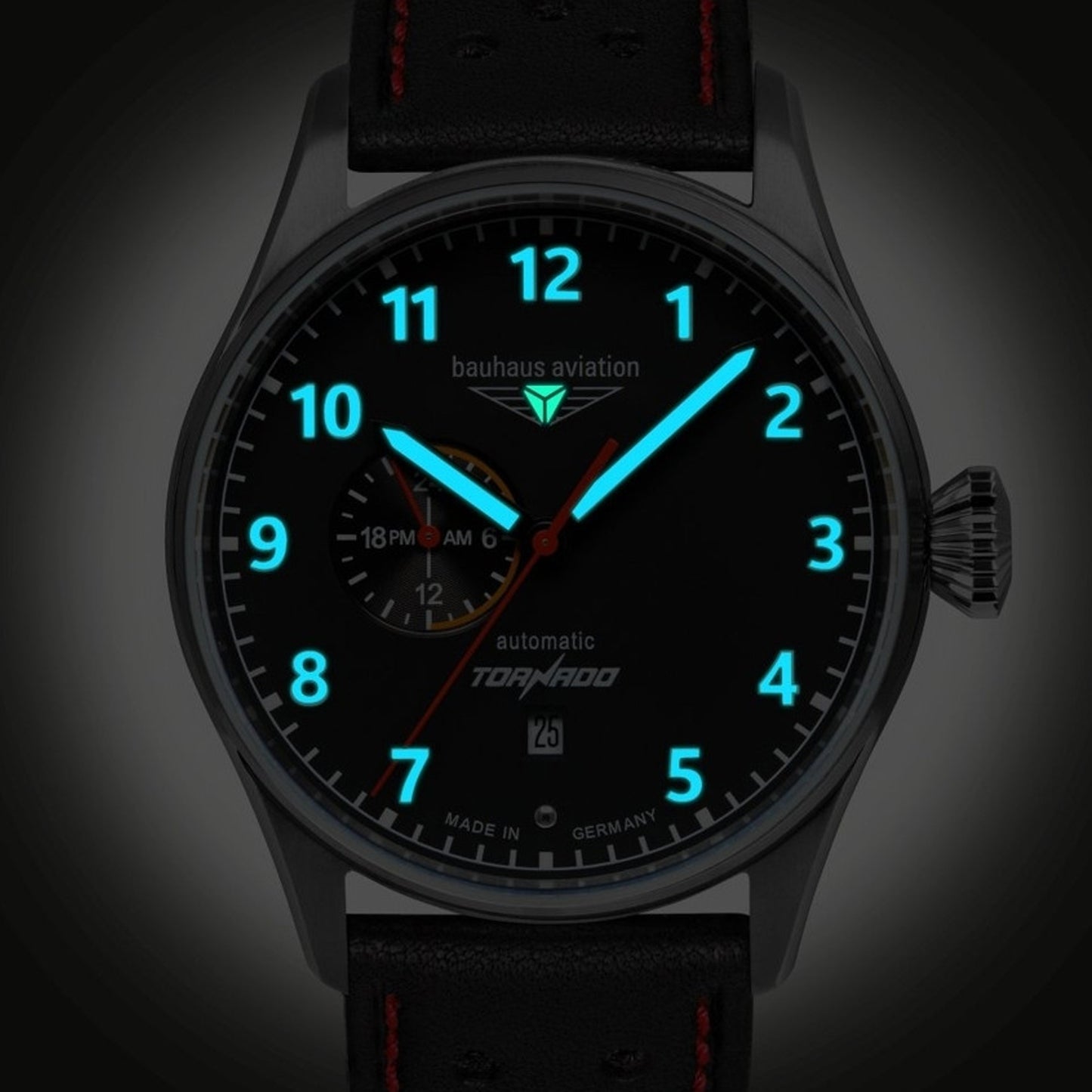 Bauhaus 2764-2 Aviation Tornado Automatik Fliegeruhr