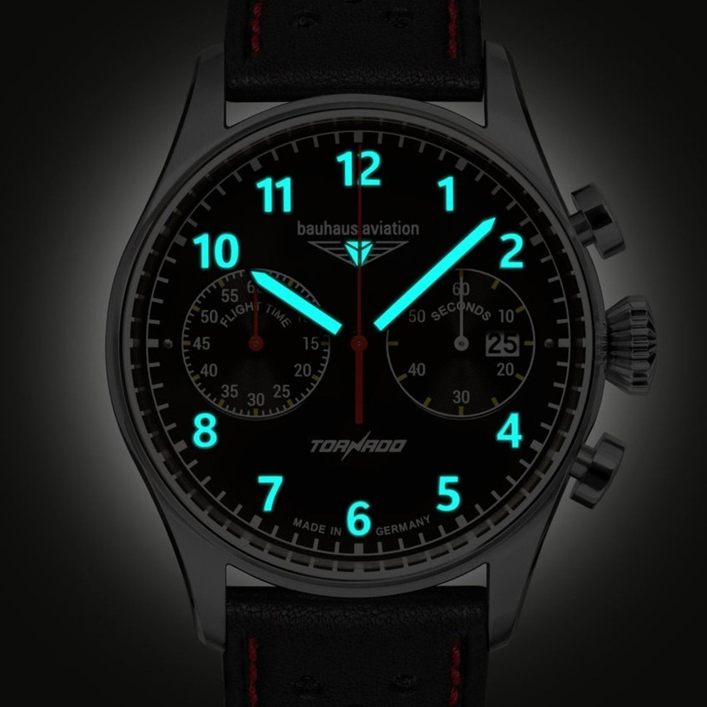 Bauhaus 2770-2 Aviation Tornado Chronograph Fliegeruhr