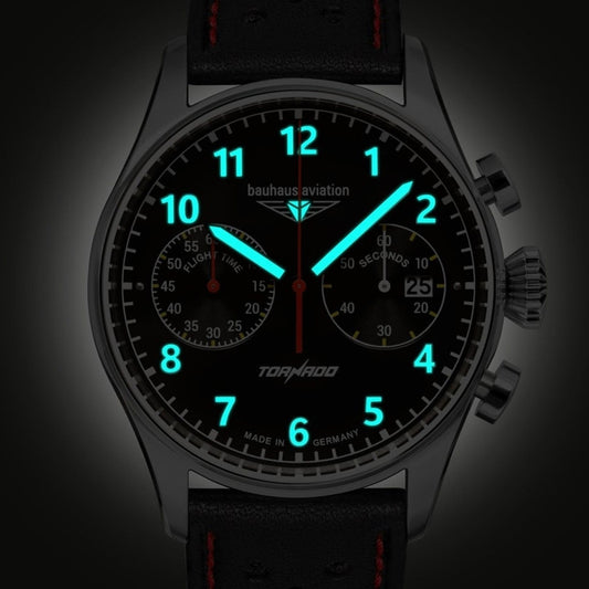 Bauhaus 2770-2 Aviation Tornado Chronograph Fliegeruhr