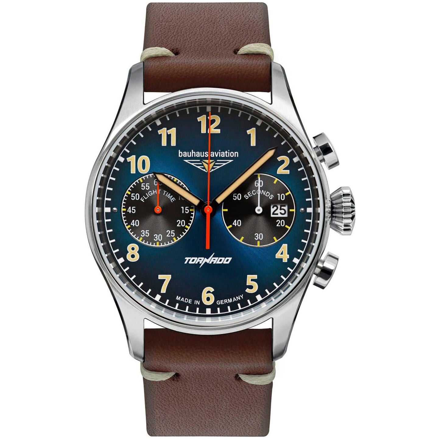 Bauhaus 2772-3 Aviation Tornado Chronograph Fliegeruhr
