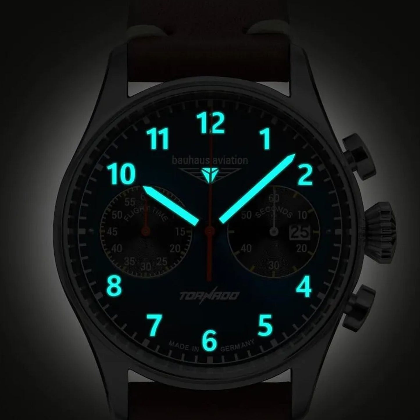 Bauhaus 2772-3 Aviation Tornado Chronograph Fliegeruhr