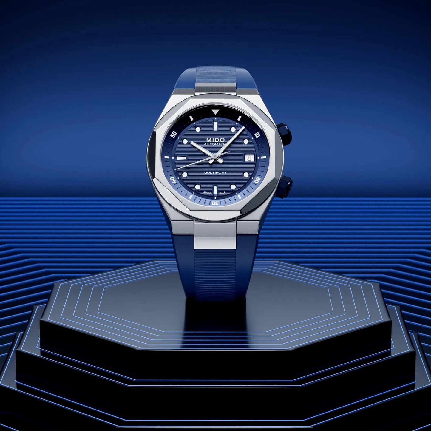 MIDO Multifort 8 Two Crowns M047.507.17.041.00