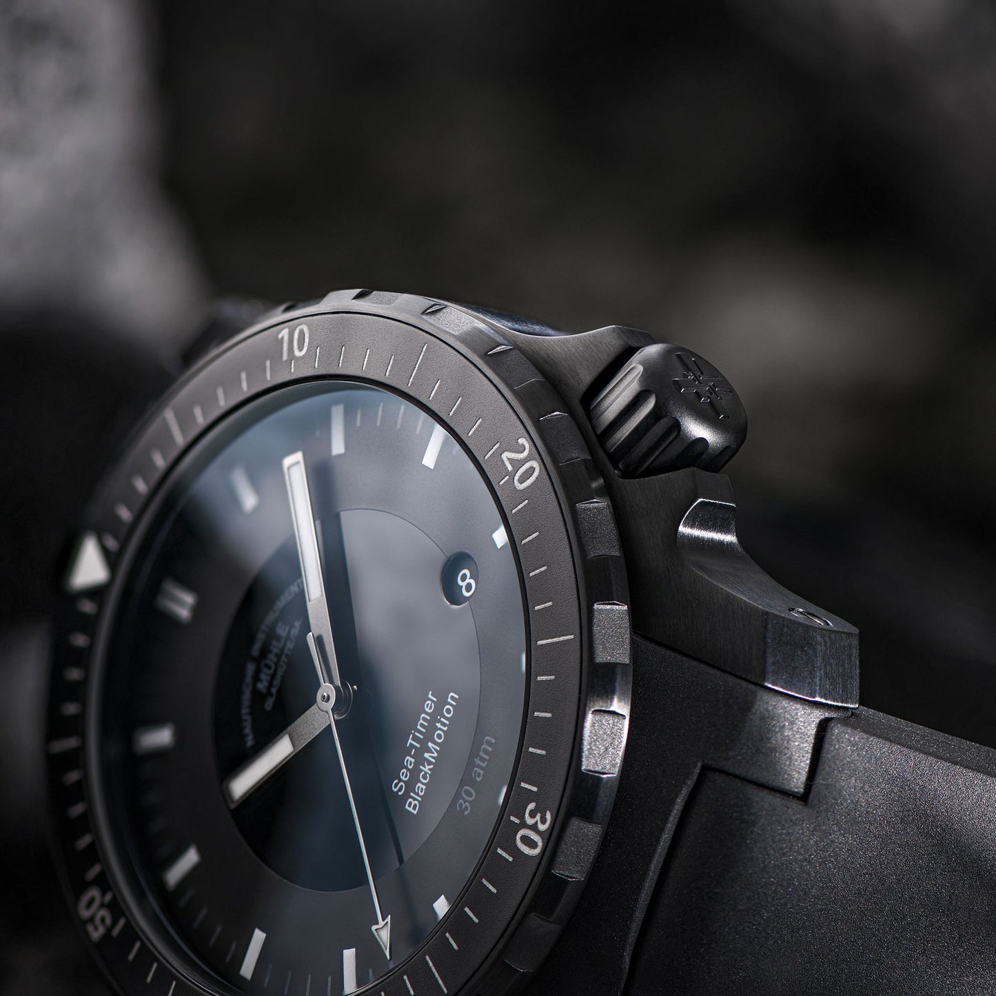 Mühle Glashütte/Sa. Sea-Timer BlackMotion M1-41-83-KB