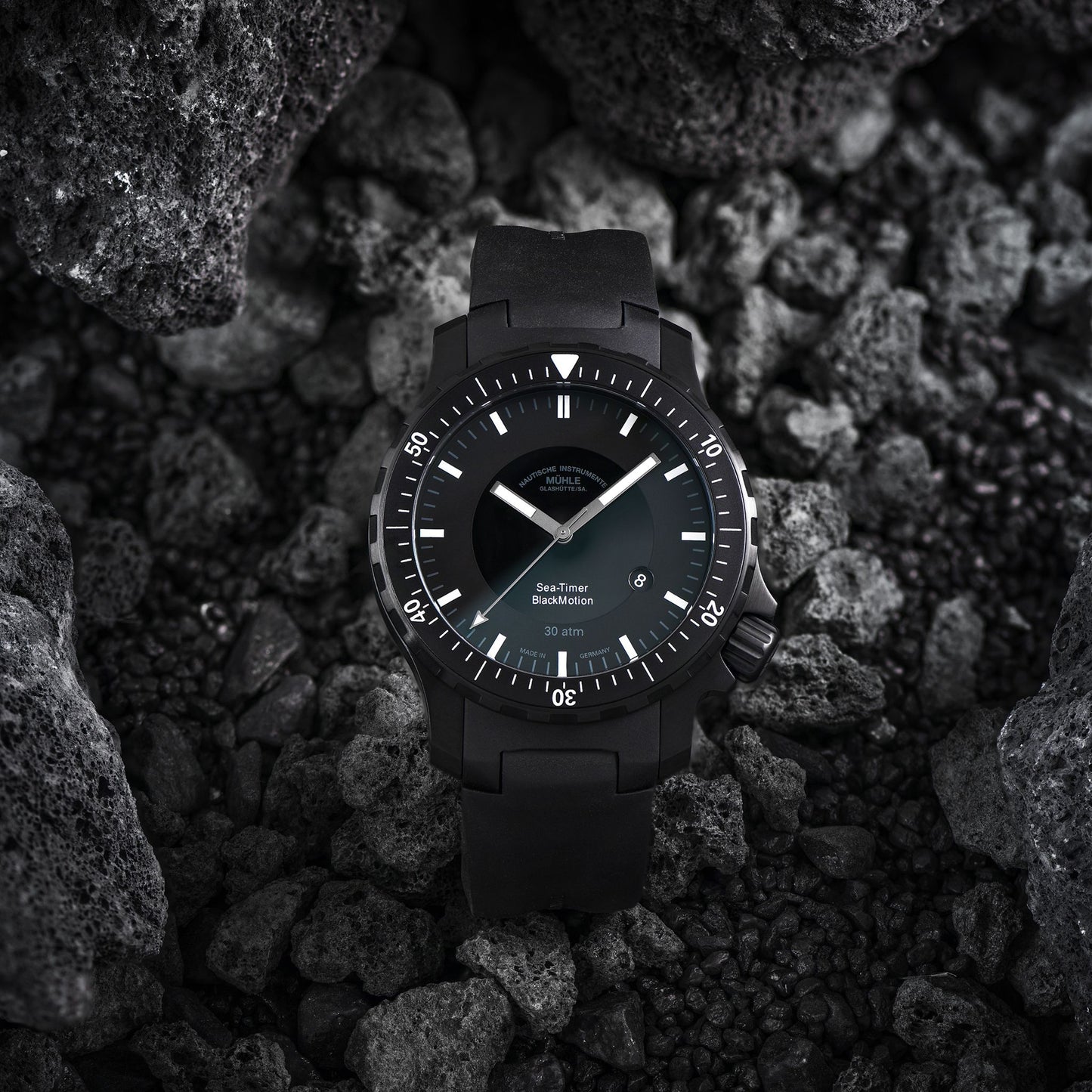 Mühle Glashütte/Sa. Sea-Timer BlackMotion M1-41-83-KB