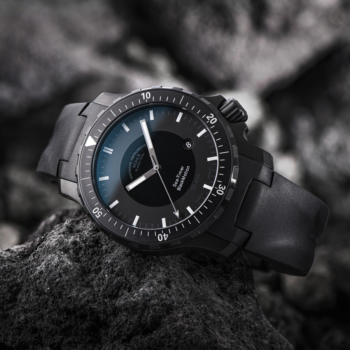 Mühle Glashütte/Sa. Sea-Timer BlackMotion M1-41-83-KB