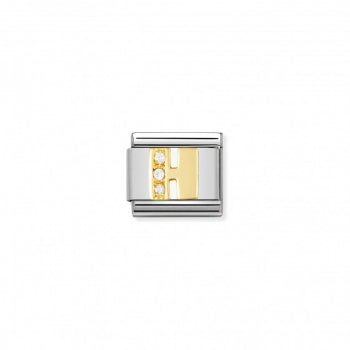 Nomination Classic Buchstabe H Zirkonia 030301 08