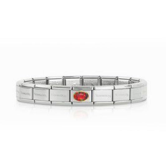 Nomination Classic Starterset Opal Rot Oval