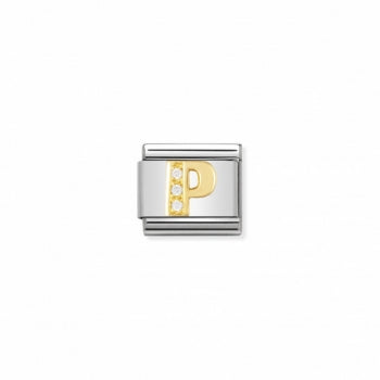 Nomination Classic Buchstabe P Zirkonia 030301 16