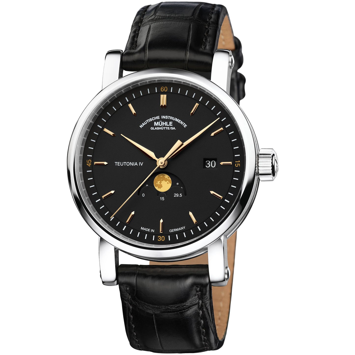 Mühle Glashütte/SA. Teutonia IV Mondphase M1-44-03-LB