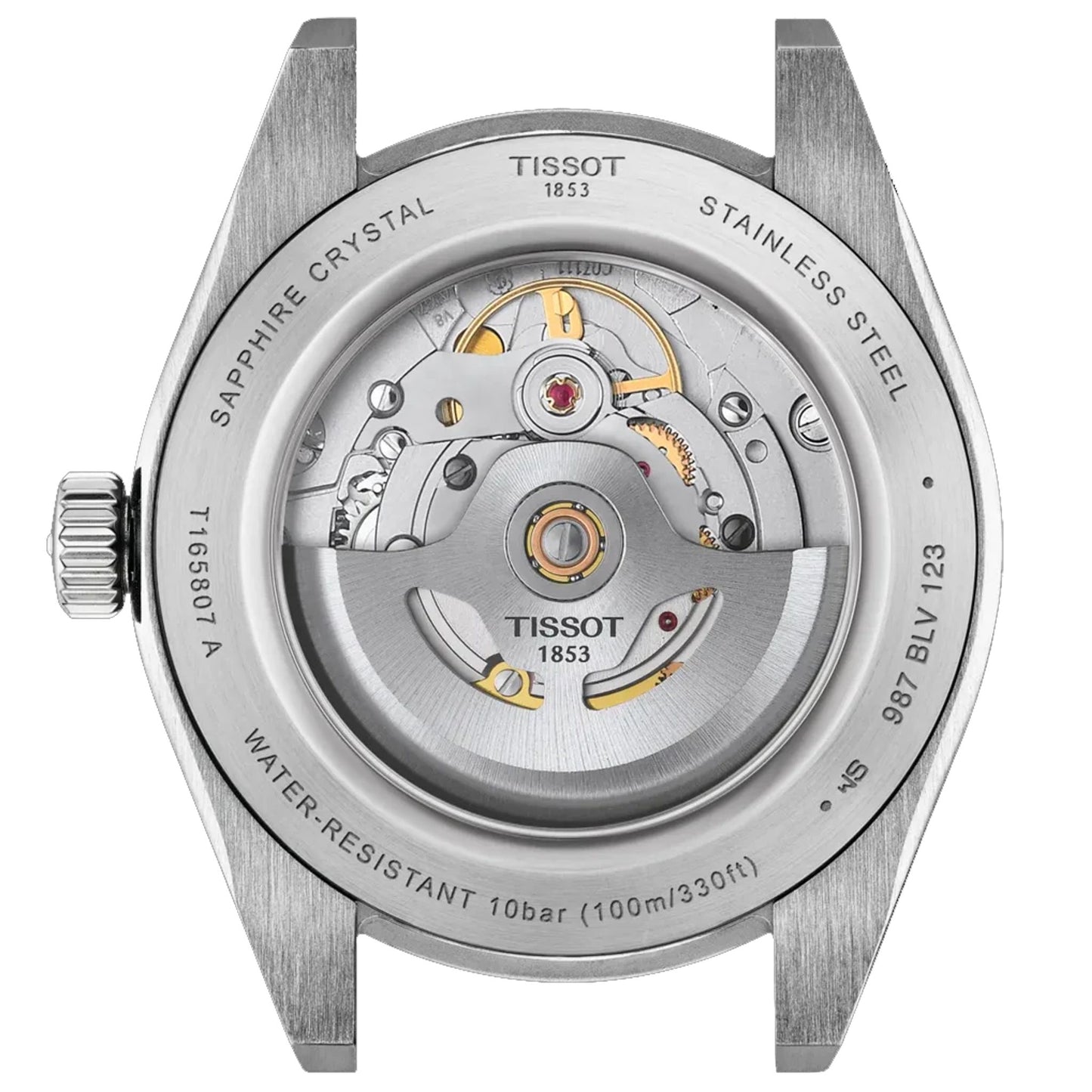 TISSOT Gentleman 38mm Powermatic 80 Silicium T165.807.11.041.00