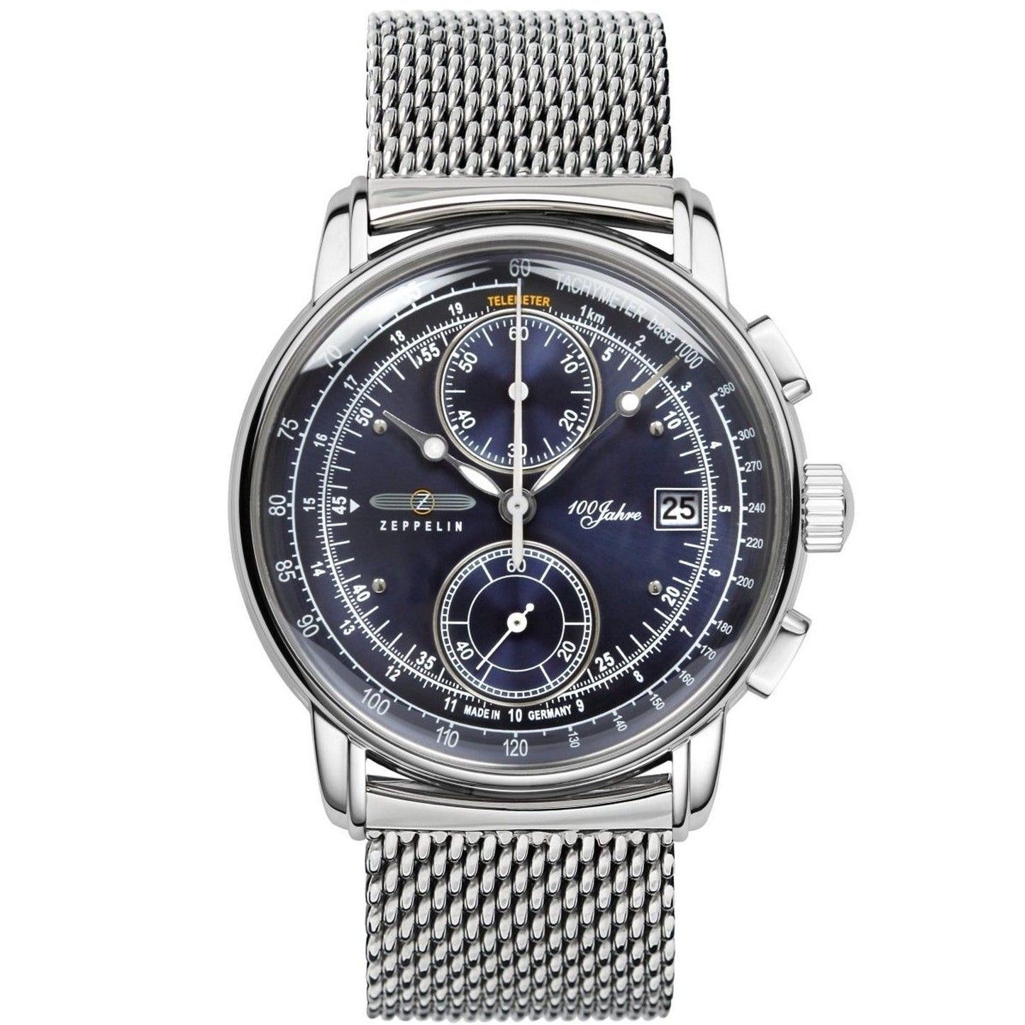 Zeppelin 8670M3 "100 Jahre" Quarz Chronograph 42mm